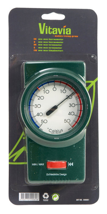 Termometer Min/Max Växthus Vitavia